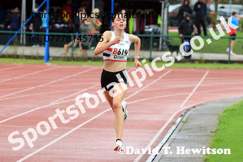 Womens Under-17s 2025 Northern Athletics Autumn Road Relays, Leigh, Lancashire. Photo: David T. Hewitson/Sports for All Pics